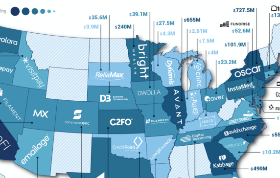 The United States Of Fintech: The Most Well-Funded Fintech Startup In Each State