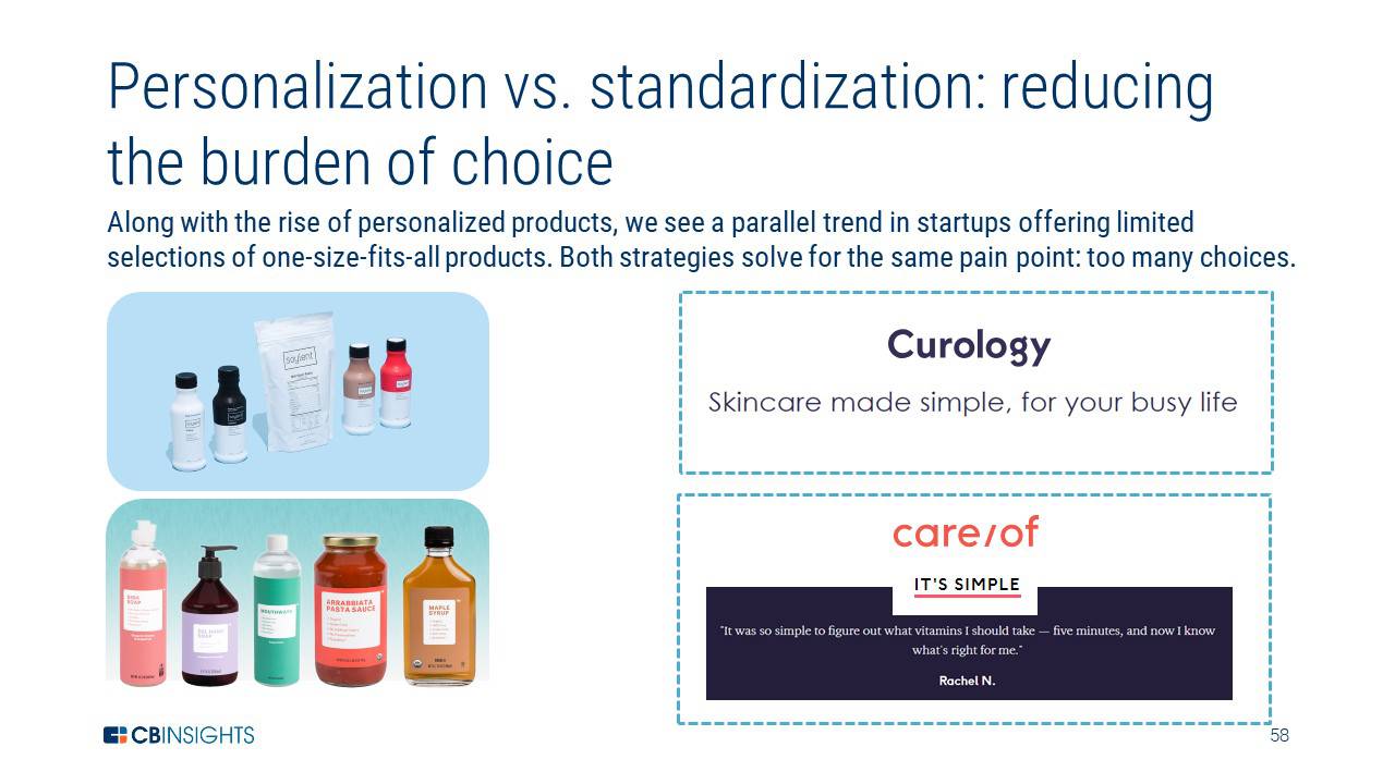 personalization vs. standardization 