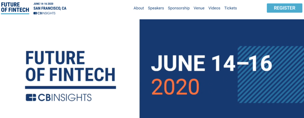 Future Of Fintech 2020: 25 New Speakers Added - CB Insights Research