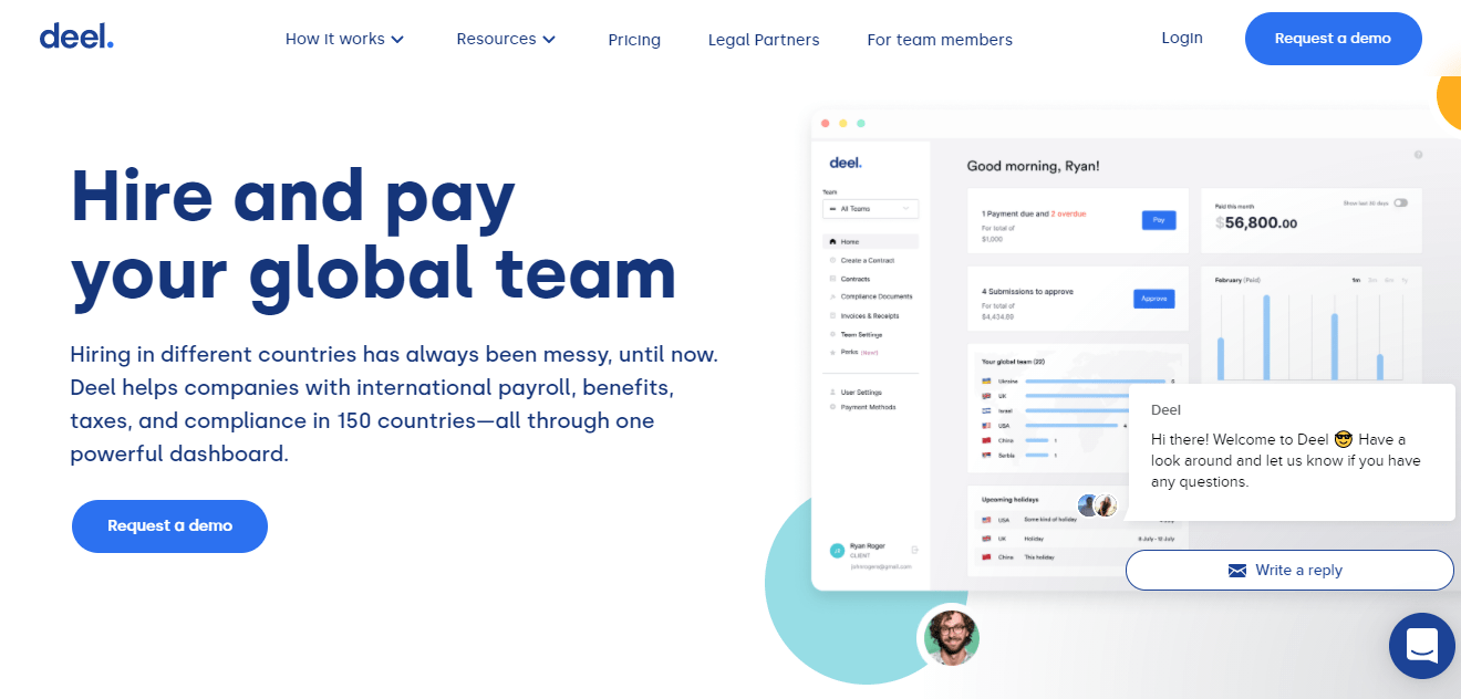 Payroll Startup Deel Raises 156M Quintupling Its Valuation To Hit Payroll Startup Deel Raises 156M Quintupling Its Valuation To Hit