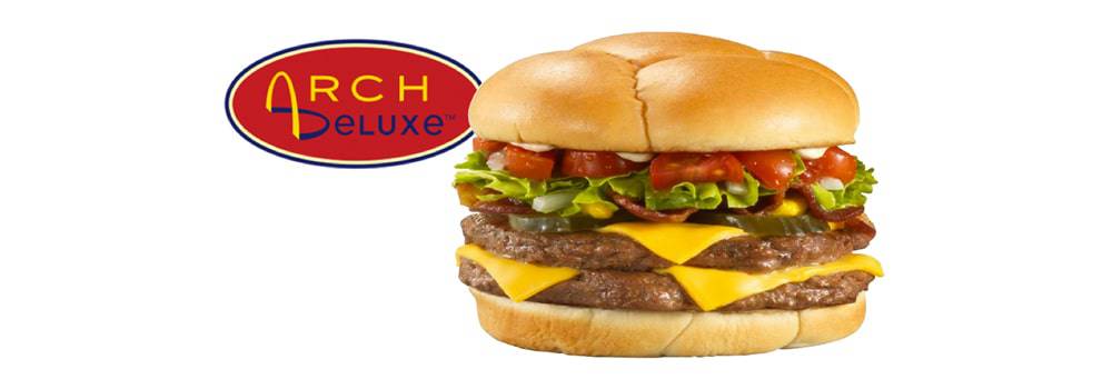 The Arch Deluxe burger from McDonald's