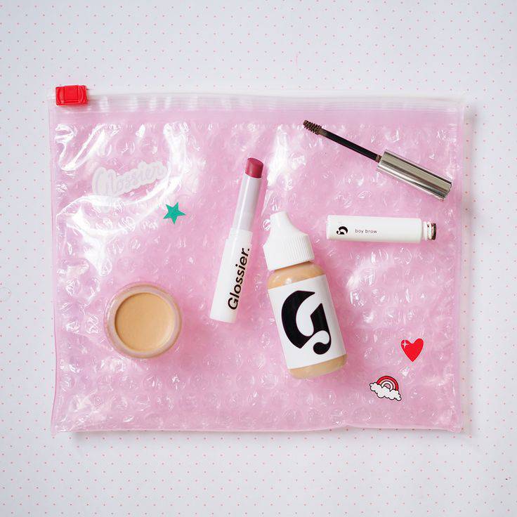 Glossier's customizable packaging shared on Instagram