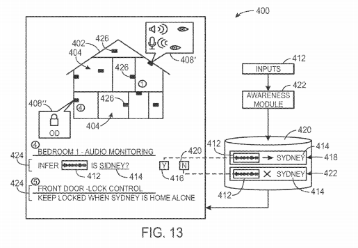 Google Patents Smart Home Front Door Lock Tech