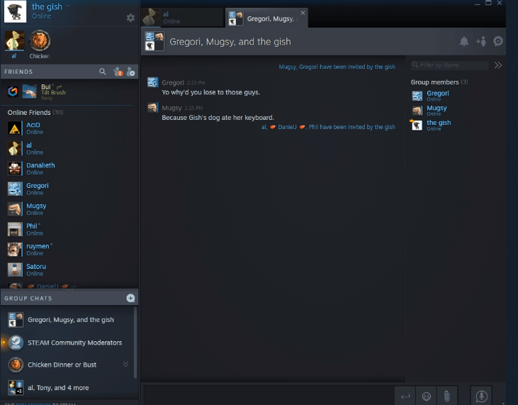 New Steam Chat Vs. Discord