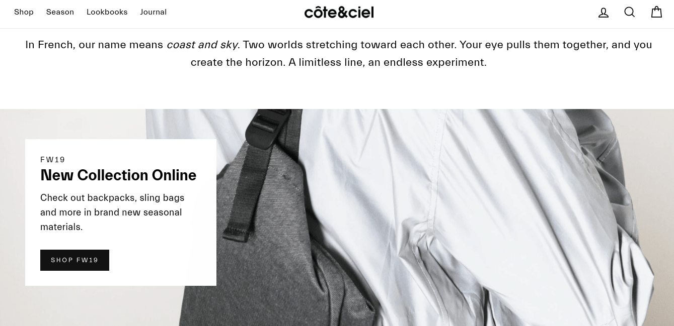 Côte & Ciel fashion tech backpacks and sling bags