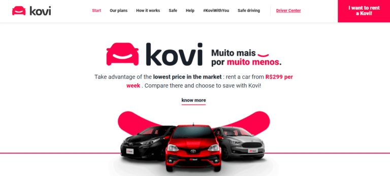 Kovi  Aluguel e compra de carros pelo menor preço do mercado