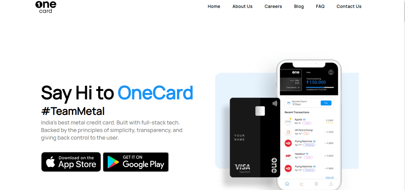 Indian Mobile-First Credit Card And BNPL Provider OneCard Raises At A ...