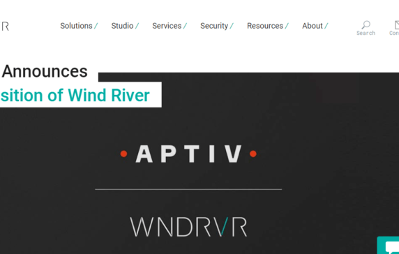 Aptiv Acquires Wind River, A Device Software Optimization Platform, For $4.3B  — A 10.75x Price/Revenue Valuation Multiple
