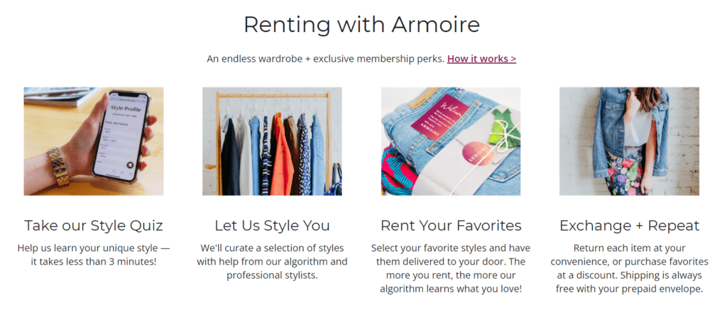 An overview of renting clothes with Armoire