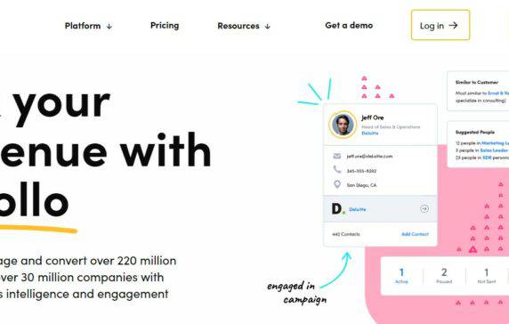 Apollo.io hits $900M valuation with financing from Sequoia Capital as it aims to take on ZoomInfo. Apollo.io’s other competitors include Cognism, Lusha, UserGems, Sales Intel, and Reply.io.