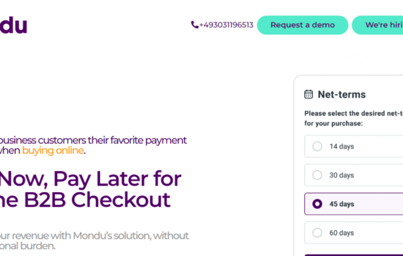 European BNPL provider for B2B companies Mondu raises $43M from Peter Thiel’s Valar Ventures and others. Mondu competitors are Tranch, Previse, Billie, and Hokodo.
