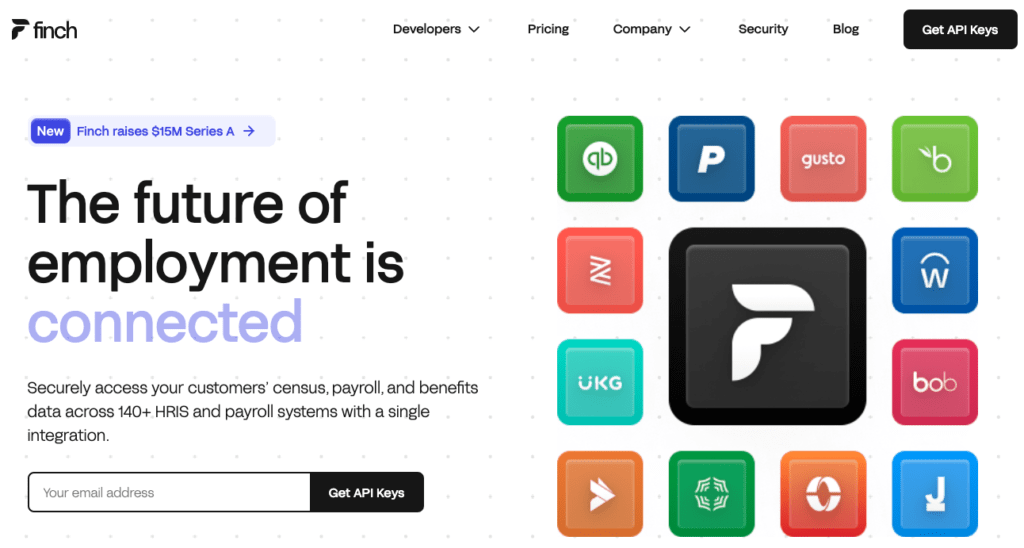 finch-an-api-builder-connecting-corporate-hr-systems-raises-15m-from-investors-including