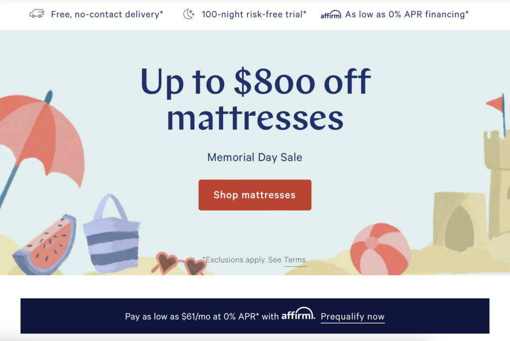 Image showing Casper discounted mattress
