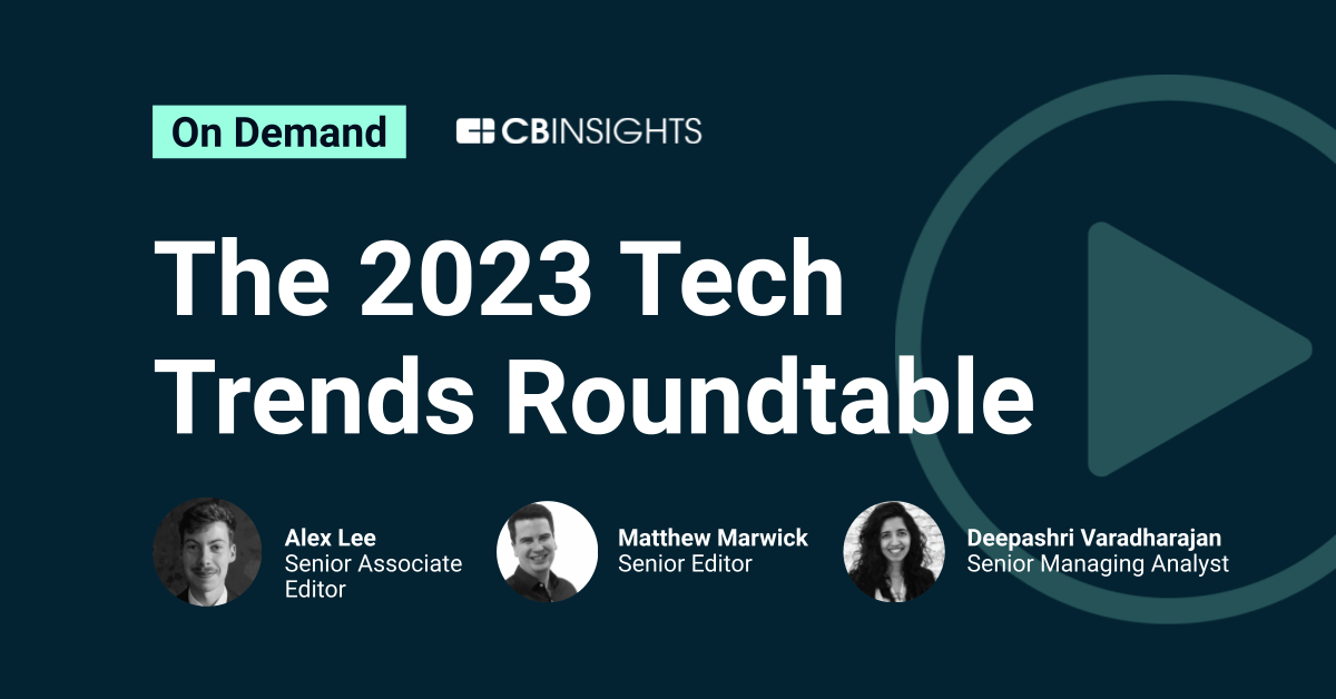 The 2023 Tech Trends Roundtable - CB Insights Research