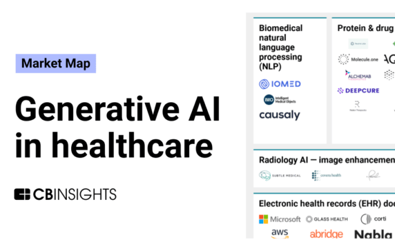 The generative AI in healthcare market map