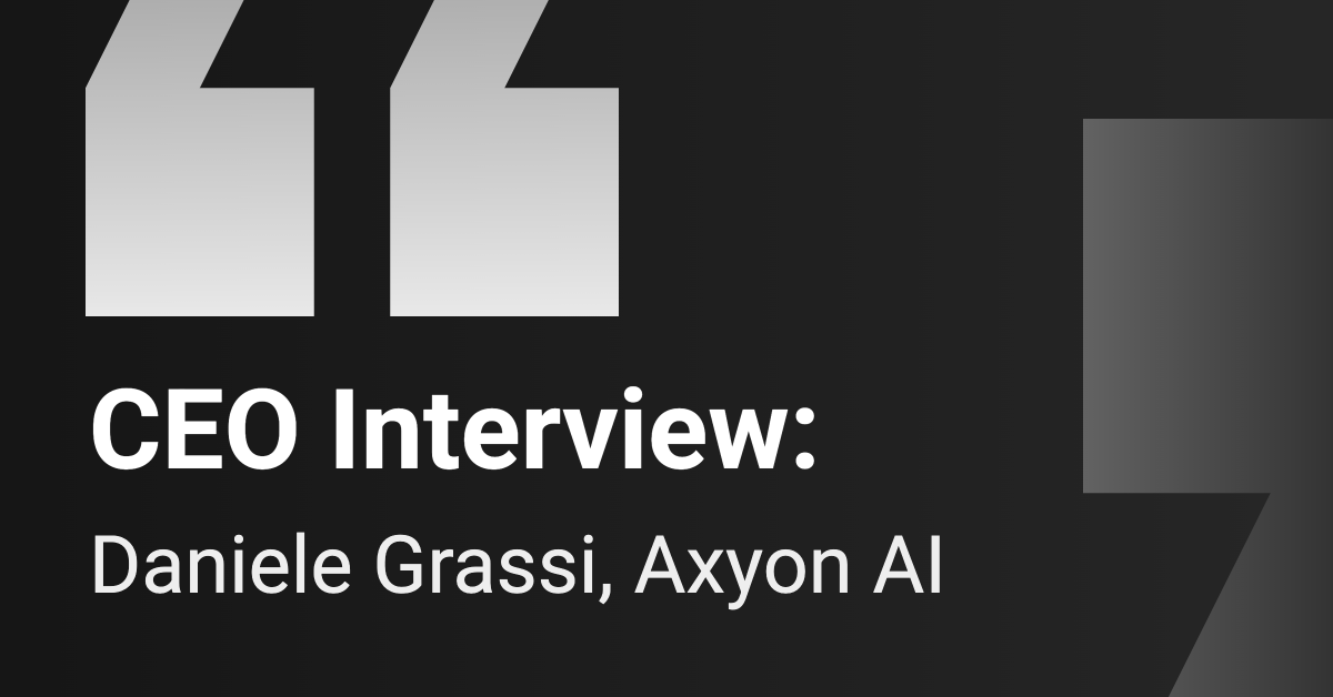 CEO Interview: Axyon AI