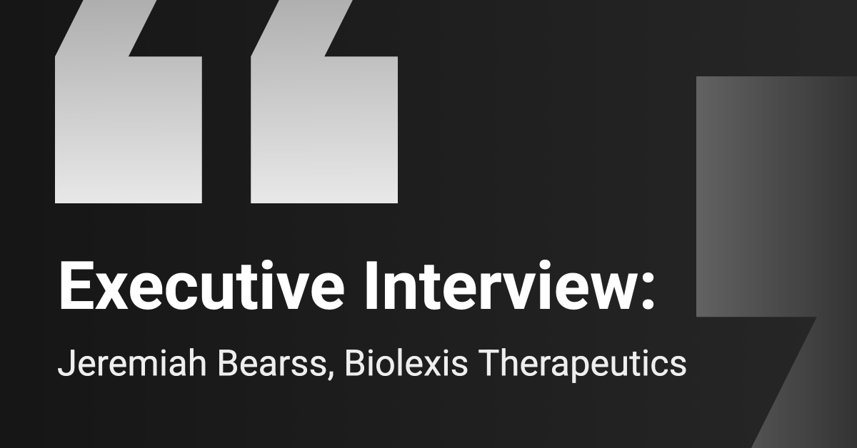 Executive Interview: Biolexis Therapeutics