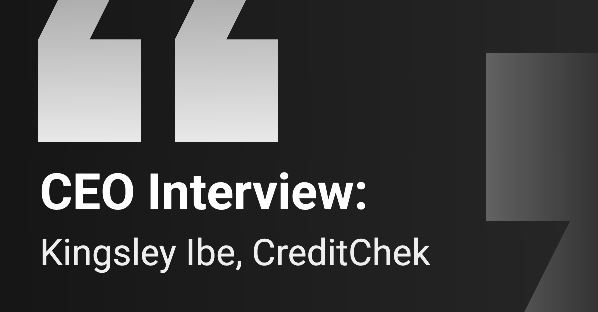 CEO Interview: CreditChek