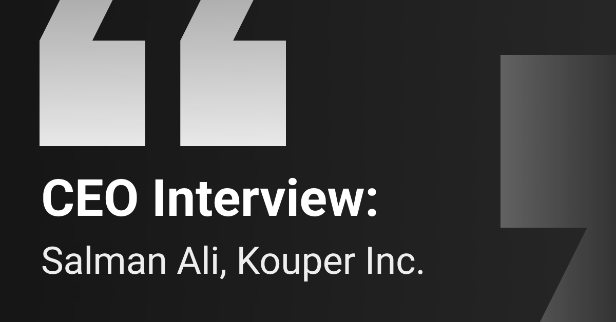CEO Interview: Kouper Inc.