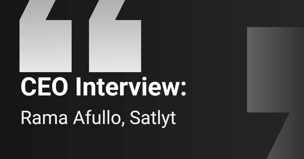 CEO Interview: Satlyt