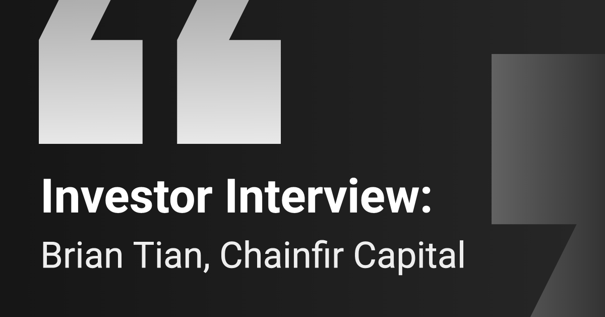 Investor Interview: Chainfir Capital