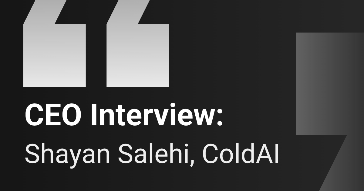 ColdAI CEO spricht über Markt und Strategie im CB Insights Interview