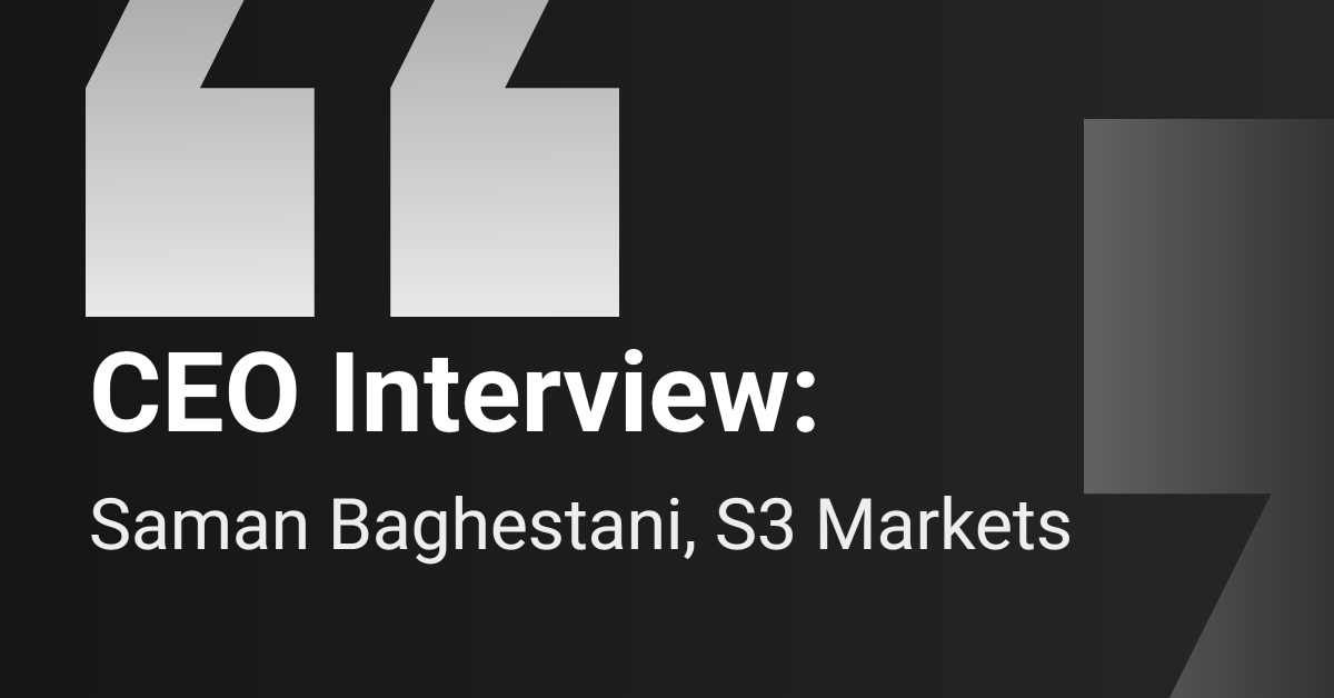 S3 Markets CEO Discusses Market Outlook with CB Insights